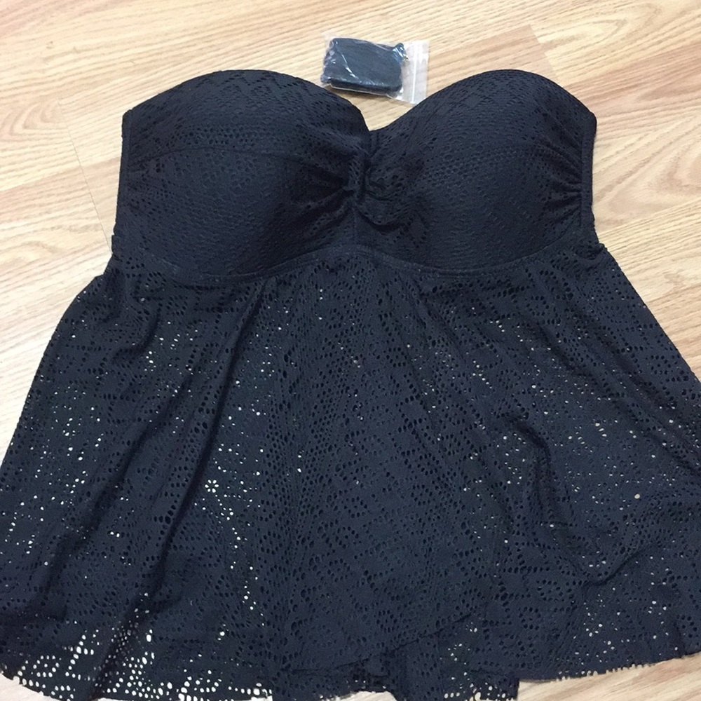 Strapless tankini